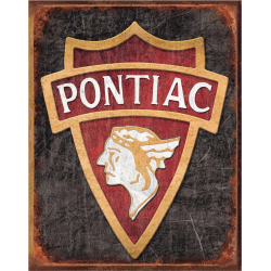 Plaque métal publicitaire 30 X 40 cm plate : Pontiac Logo 1930