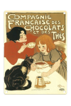 Plaque métal 30 X 40 cm plate : Compagnie Française des Chocolats et des Thés