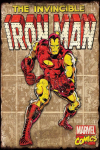 Plaque métal plate 20 x 30 cm : The Invincible IRON MAN