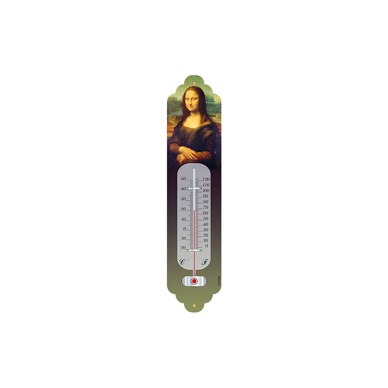 Thermomètre métal hauteur 28cm :  LA JOCONDE