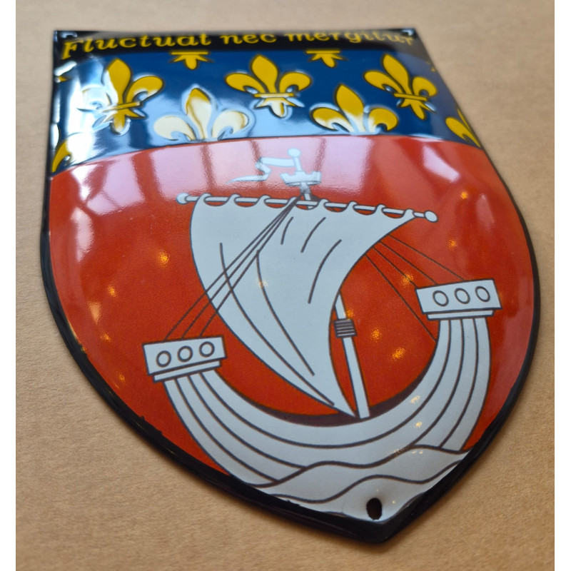 Blason émaillé Paris 15x20cm