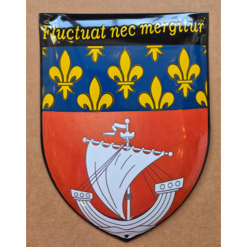 Blason émaillé Paris 15x20cm