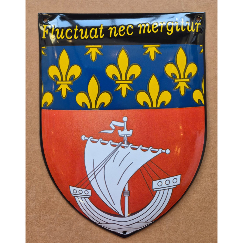 Blason émaillé Paris 15x20cm