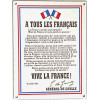 Plaque émaillée 12 x 16 cm  :  APPEL DU  18 JUIN