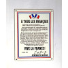 Plaque émaillée 12 x 16 cm  :  APPEL DU  18 JUIN