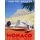 Plaque métal publicitaire 30 x 40 cm : Monaco Grand Prix 1935