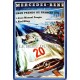 Plaque métal  publicitaire 20x30cm bombée en relief : Mercedes grand prix 1954