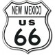 Plaque métal publicitaire  30x30 cm : Route US66  NEW MEXICO