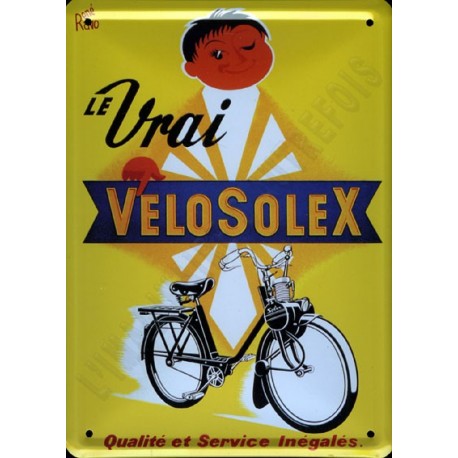 Plaque métal publicitaire 30x40cm  bombée  :  Vélosolex