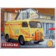 Plaque métal  publicitaire 30x40cm plate relief  : Camionnette-fourgonnette Peugeot Orangina