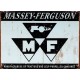 Plaque métal publicitaire plate : Logo  MASSEY-FERGUSON