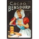 Plaque métal publicitaire 20x30cm bombée en relief  : Cacao Bensdorp