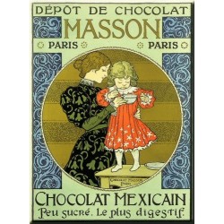 Plaque métal publicitaire  30x40cm plate : Chocolat Masson