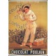 Plaque métal  publicitaire 15x21cm  bombée  : Chocolat Poulain