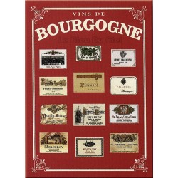 Plaque métal publicitaire 15x20cm plate : Vins de Bourgogne.
