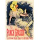 Plaque métal publicitaire 15x21cm bombée : Punch Grassot.
