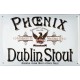 Plaque métal publicitaire 20x30cm cm bombée en relief : Phoenix Dublin Stout.