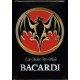 Plaquemétal publicitaire 20x30 cm bombée en relief :  Bacardi Bat.