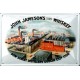 Plaque métal publicitaire 20x30 cm bombée en relief :  JOHN JAMESON'S Distiller.