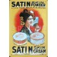Plaque métal publicitaire 20x30cm  bombée en relief  : Satin-skin-cream