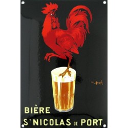 plaque émaillée bière ST NICOLAS DE PORT