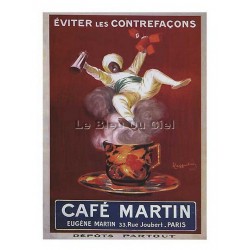 Carte Postale au format 15x21cm Café Martin