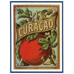 Carte Postale au format 15x21cm  sirop Curacao