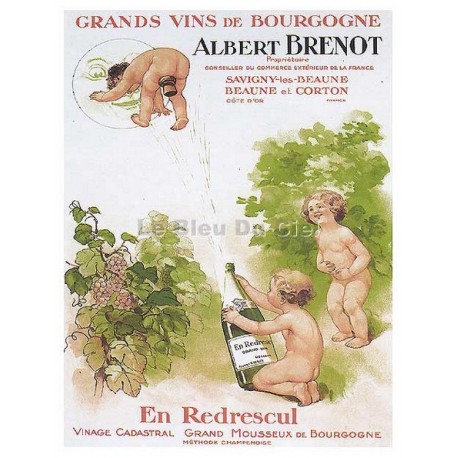 Carte Postale au format 15x21cm  Albert Brenot, grands vins de Bourgogne