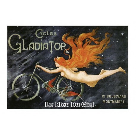 Carte Postale au format 15x21cm Cycles Gladiator