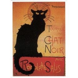 Carte Postale  Tournée du chat noir