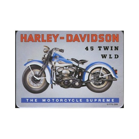 Magnet tôle, plat  dimension 6x8cm Harley 45 twin WL