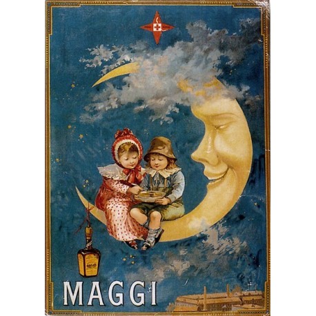 Pour votre décoration intérieure, Affiche publicitaire dim : 50x70cm : Maggi lune