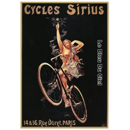 Pour votre décoration intérieure, Affiche publicitaire dim : 50x70cm  : Cycles Sirius