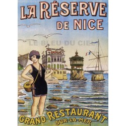 Pour votre décoration intérieure, Affiche publicitaire dim : 50x70cm  : La Réserve de Nice