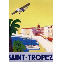 Pour votre décoration intérieure, Affiche publicitaire dim : 50x70cm : Saint Tropez