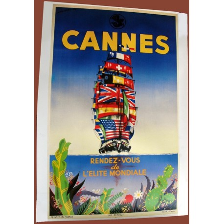 Affiche publicitaire 100x70cm : Cannes