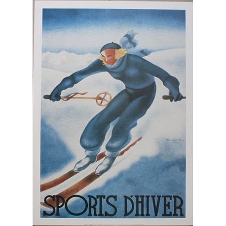 Pour votre décoration intérieure, Affiche publicitaire dim : 50x70cm : Sports d'Hiver