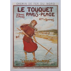 Affiche publicitaire dim : 50x70cm :  Le Touquet Paris-Plage