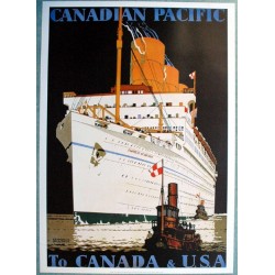 Affiche publicitaire dim : 50x70cm : Canadian pacific