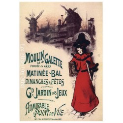 Affiche publicitaire dim : 23x33cm  : Moulin de la Galette