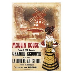 Pour votre décoration intérieure, Affiche publicitaire dim : 23x33cm  : Moulin Rouge