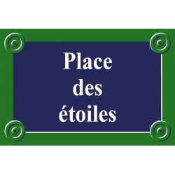 Plaque de rue émaillée Paris 20 x 30 cm sans fronton.